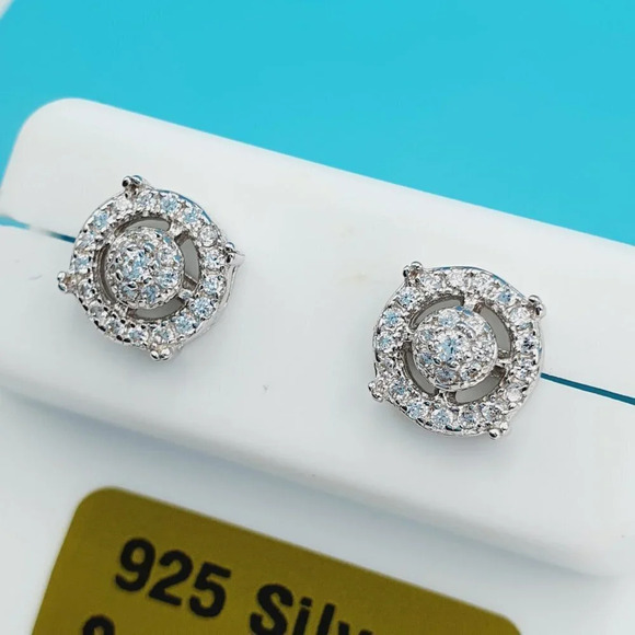 "925 Sterling Silver CZ Beautiful Earrings for Women, 1USPAR4200 - Picture 11 of 11